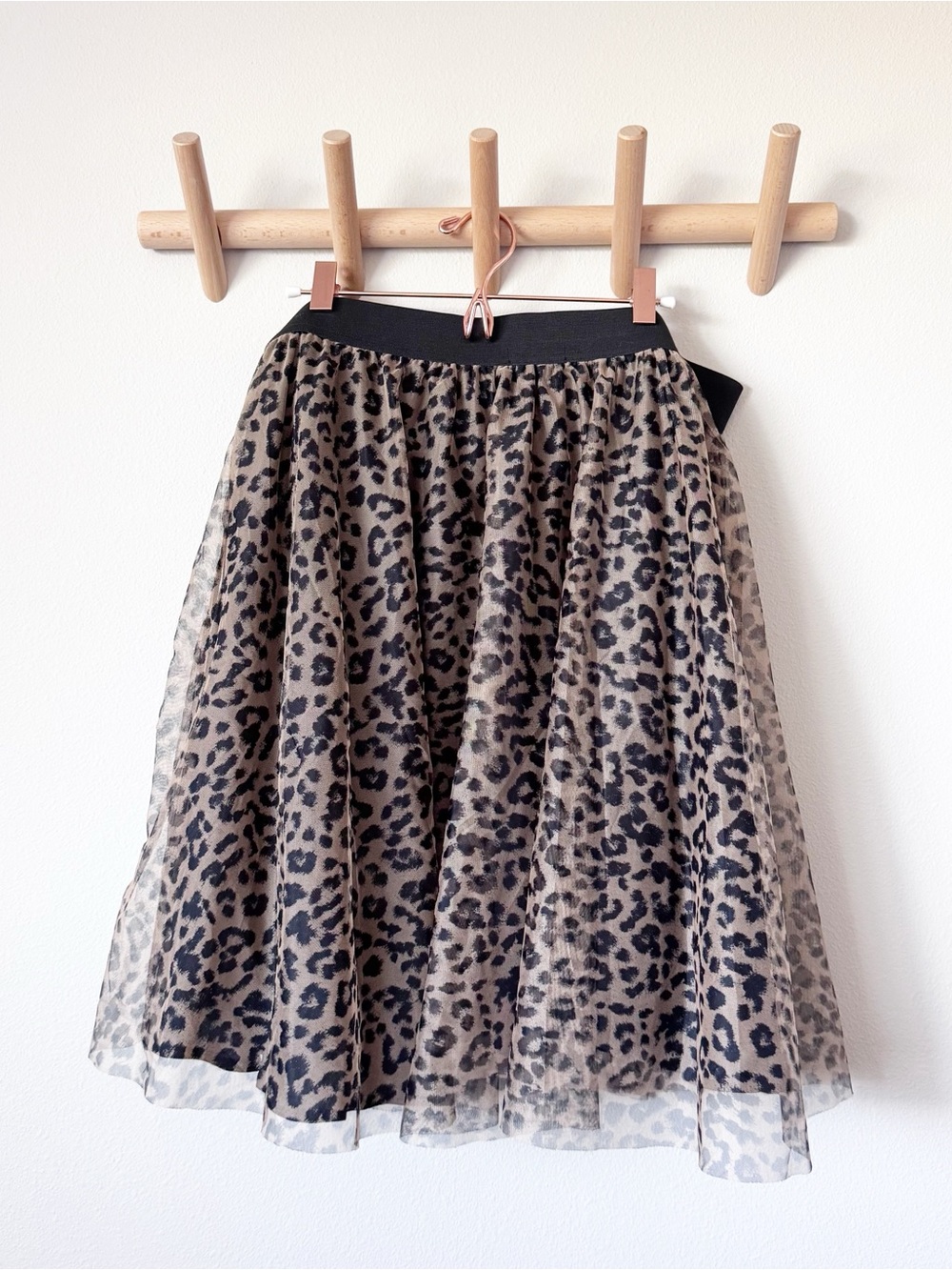 torrid Leopard Print Tulle Skater Skirt - Brown & Black - Picture 6 of 12